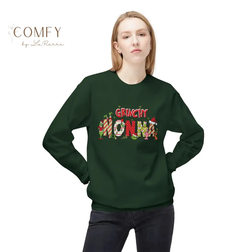 Grouchy Green Nonna Christmas Sweatshirt • Funny Holiday Grandma Crewneck • Festive Nonna Christmas Pullover • Unisex