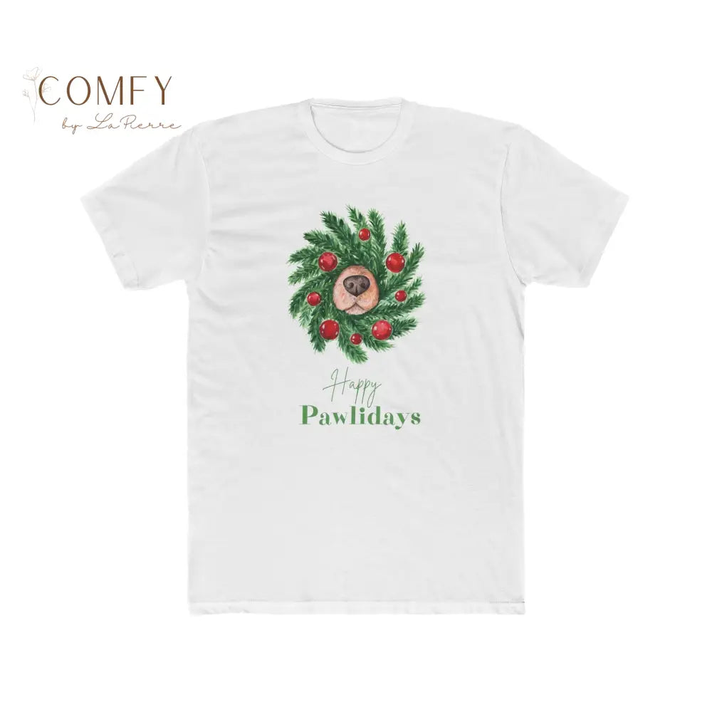 Happy Pawlidays Dog Snoot Shirt • Cute Christmas Dog Lover Tee • Festive Pet Holiday Graphic T-Shirt • Unisex Ultra