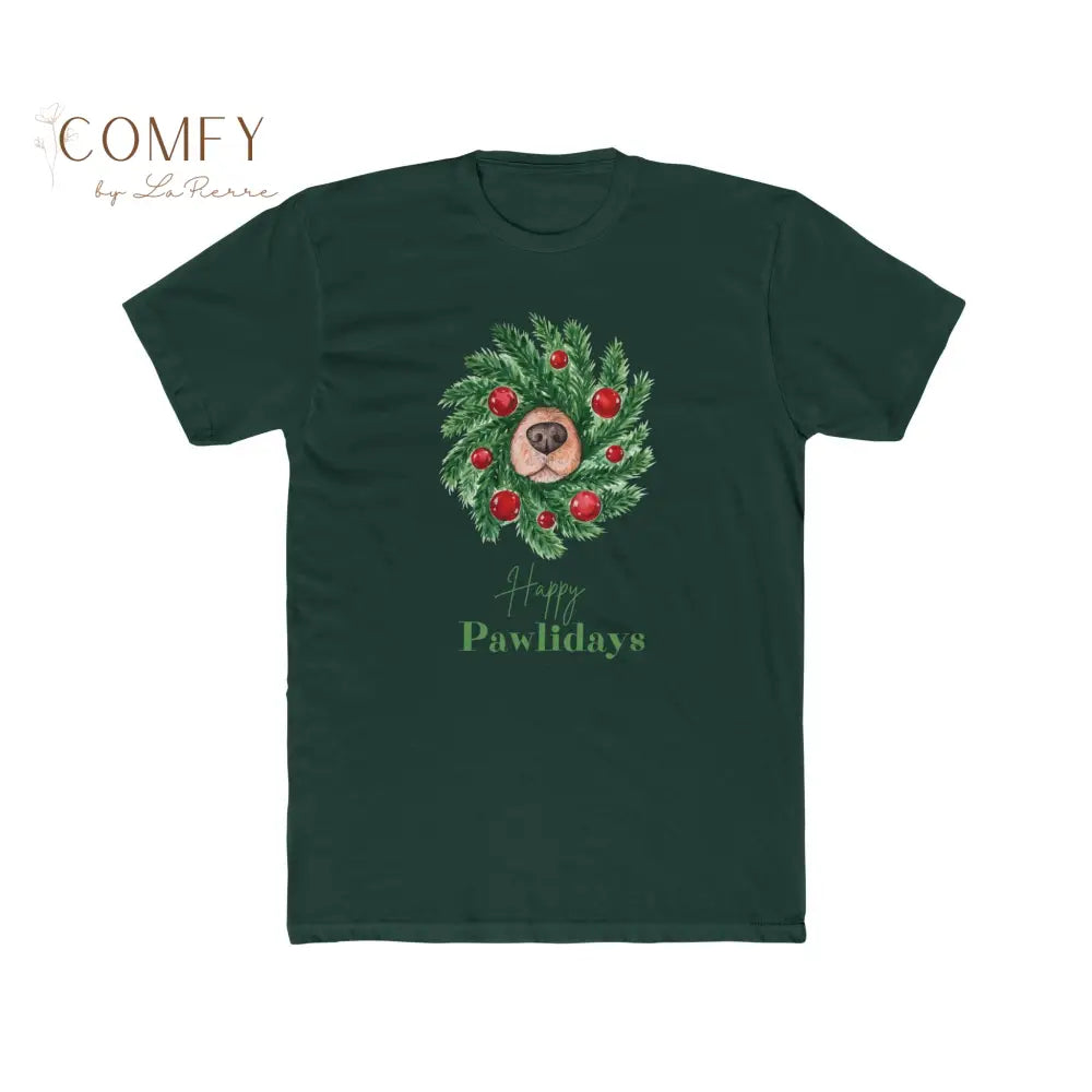 Happy Pawlidays Dog Snoot Shirt • Cute Christmas Dog Lover Tee • Festive Pet Holiday Graphic T-Shirt • Unisex Ultra