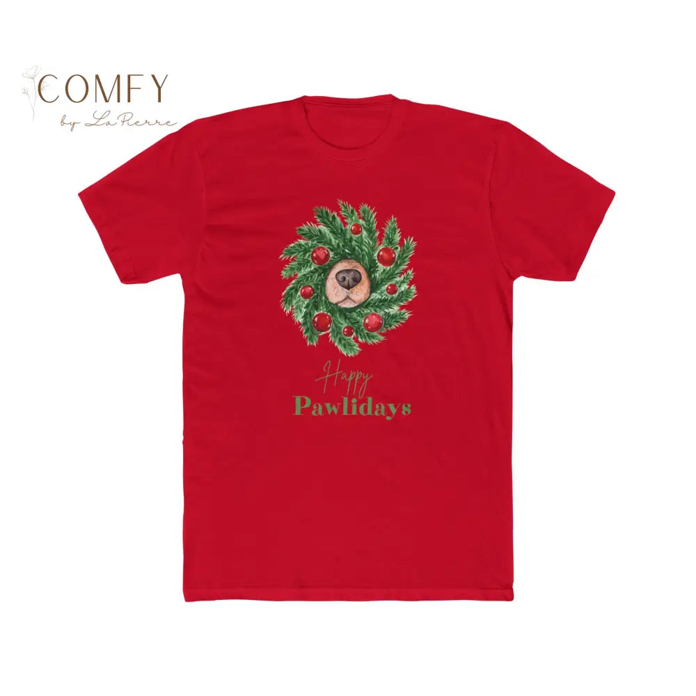 Happy Pawlidays Dog Snoot Shirt • Cute Christmas Dog Lover Tee • Festive Pet Holiday Graphic T-Shirt • Unisex Ultra