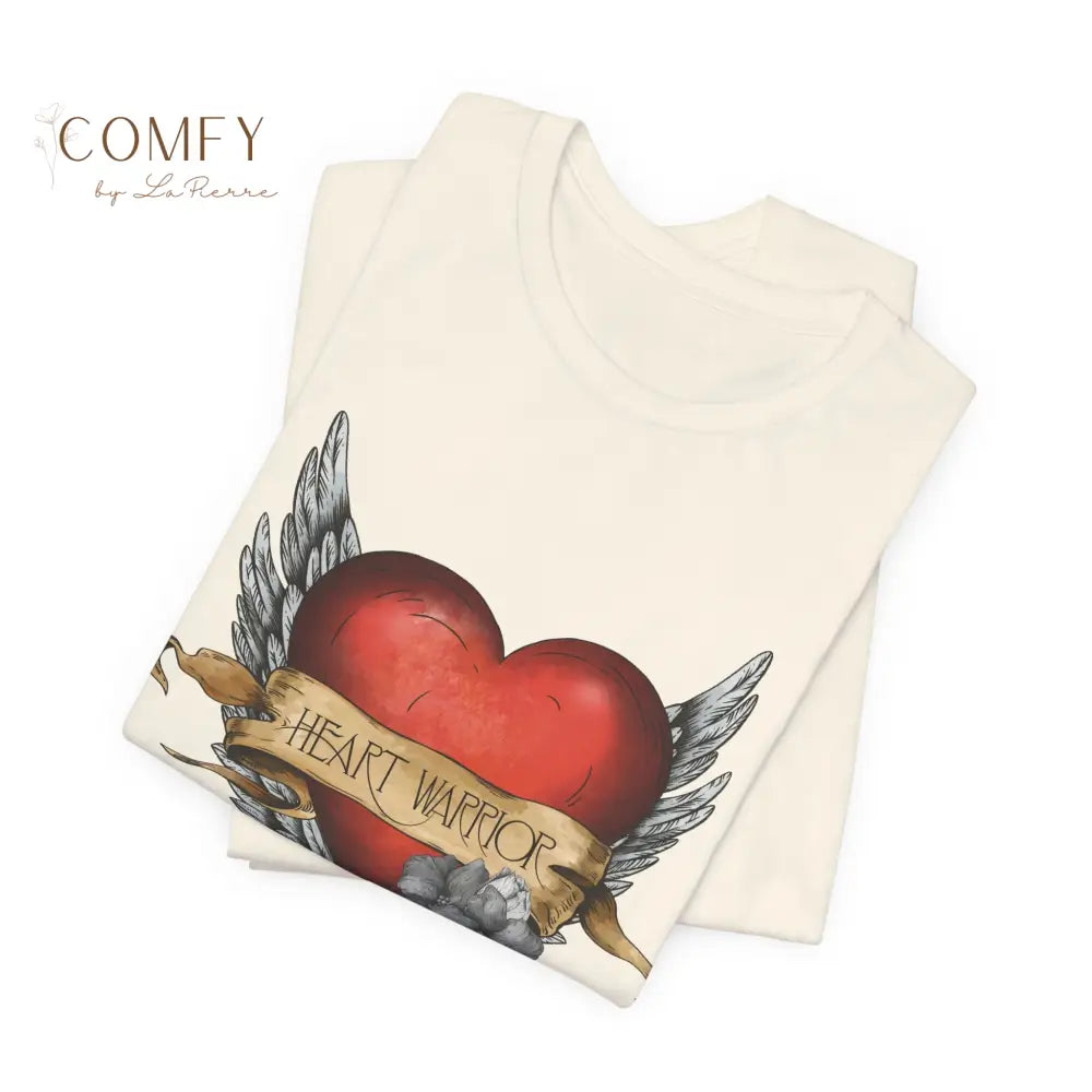 Heart Warrior Shirt • Congenital Heart Defect Awareness Tee • CHD Support Unisex Jersey T-Shirt (XS–5XL) T-Shirt