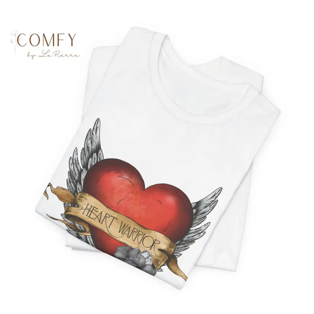 Heart Warrior Shirt • Congenital Heart Defect Awareness Tee • CHD Support Unisex Jersey T-Shirt (XS–5XL) T-Shirt