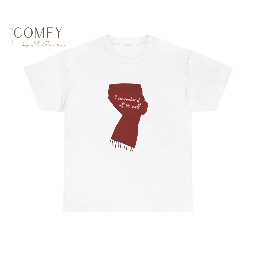 I Remember It All Too Well Red Scarf shirt - Unisex Heavy Cotton Tee (S-5XL) White / S T-Shirt