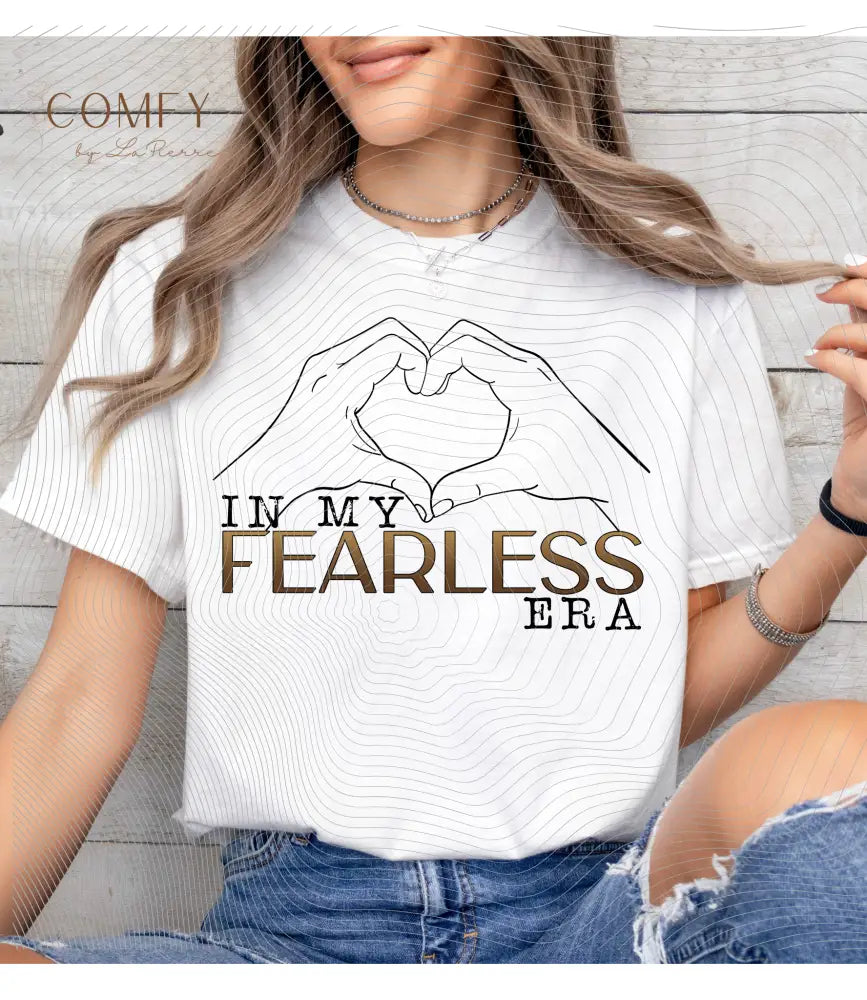 ’In My Fearless Era’ Heart Hands T-Shirt - Unisex Tee (S-3XL) T-Shirt