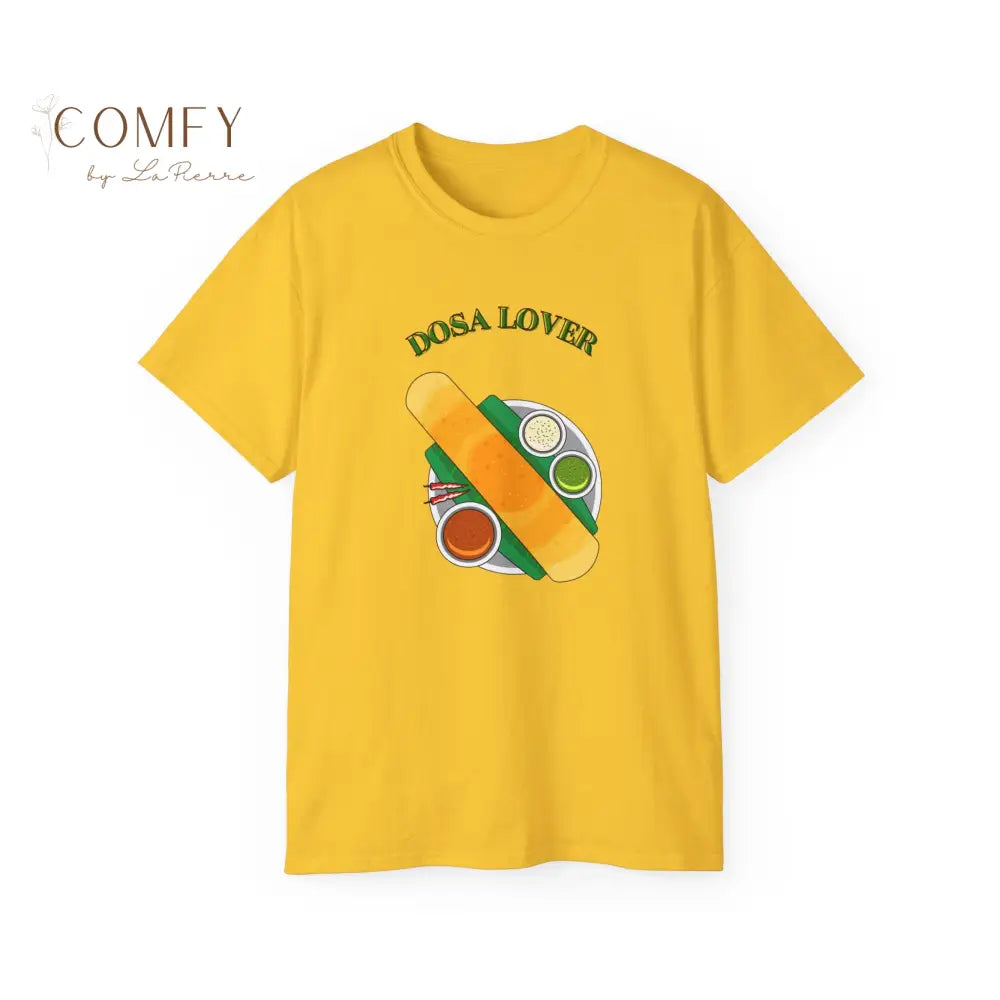 India Street Food Dosa Lover Unisex Ultra Cotton Tee (XS-5XL) Daisy / S T-Shirt