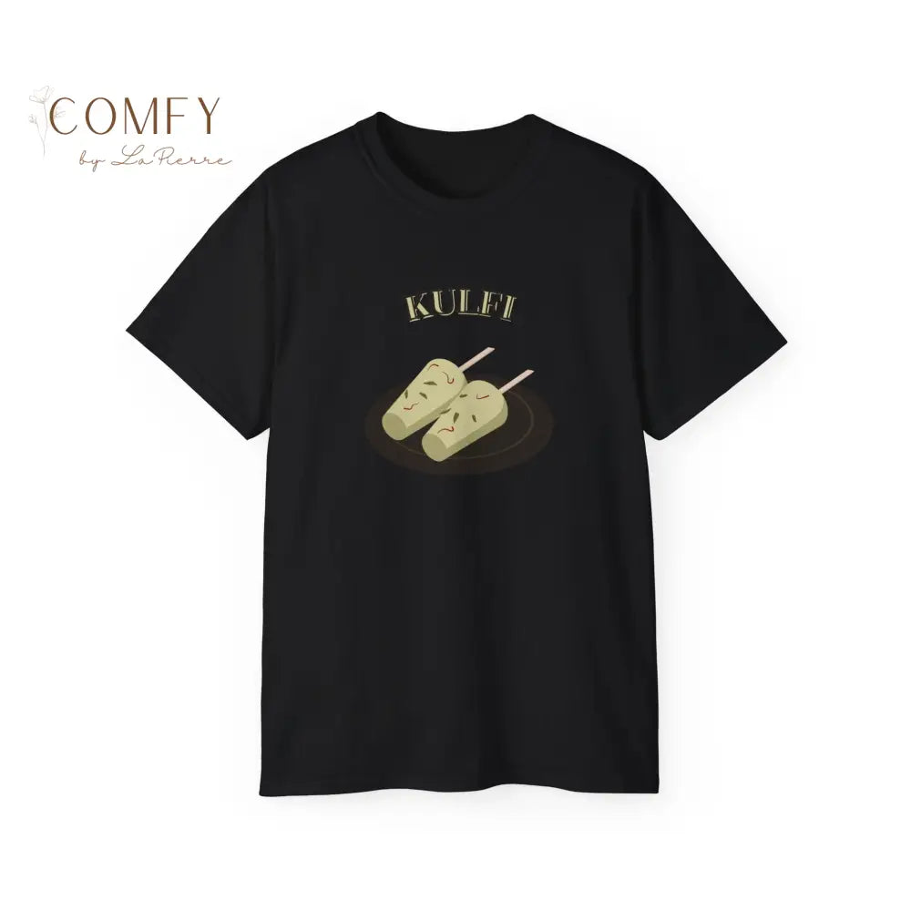 India street food Kulfi Indian Ice Cream shirt Unisex Ultra Cotton Tee Black / S T-Shirt