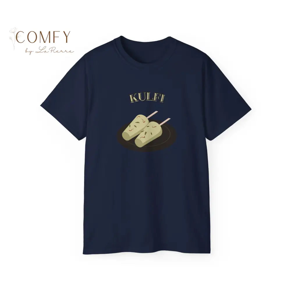 India street food Kulfi Indian Ice Cream shirt Unisex Ultra Cotton Tee Navy / S T-Shirt