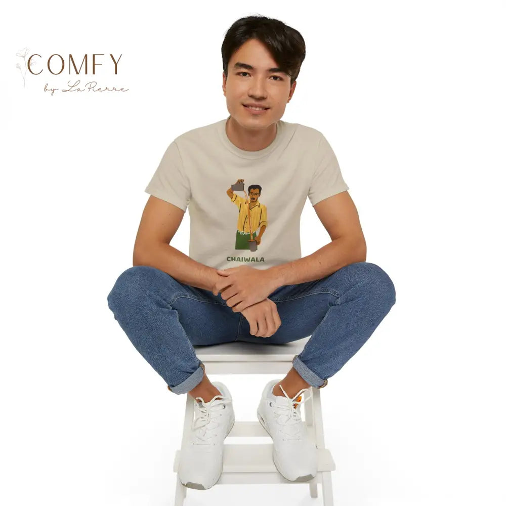 Indian chaiwala chai server street food India shirt Unisex Ultra Cotton Tee (S-5XL) T-Shirt