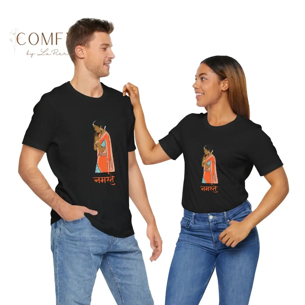 Indian Namaste soft Unisex Short Sleeve Tee T-Shirt