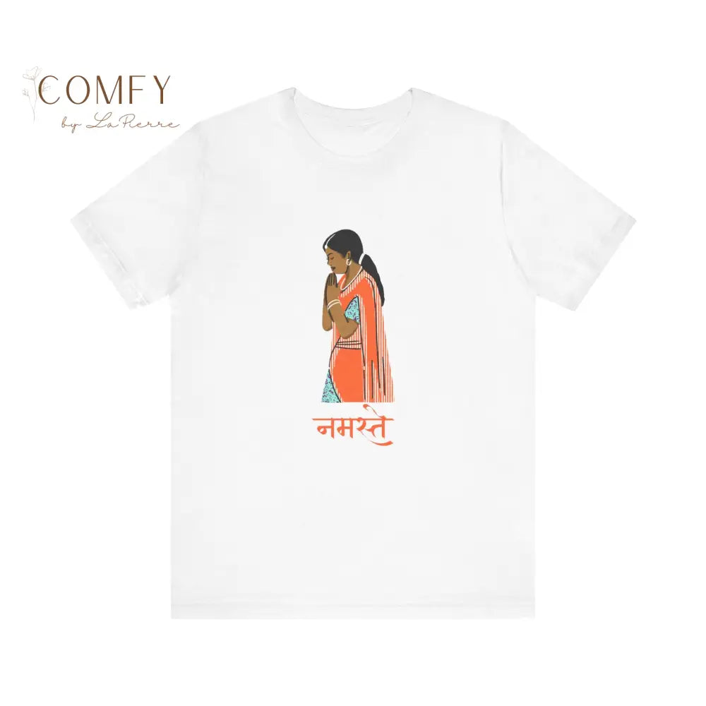 Indian Namaste soft Unisex Short Sleeve Tee White / S T-Shirt