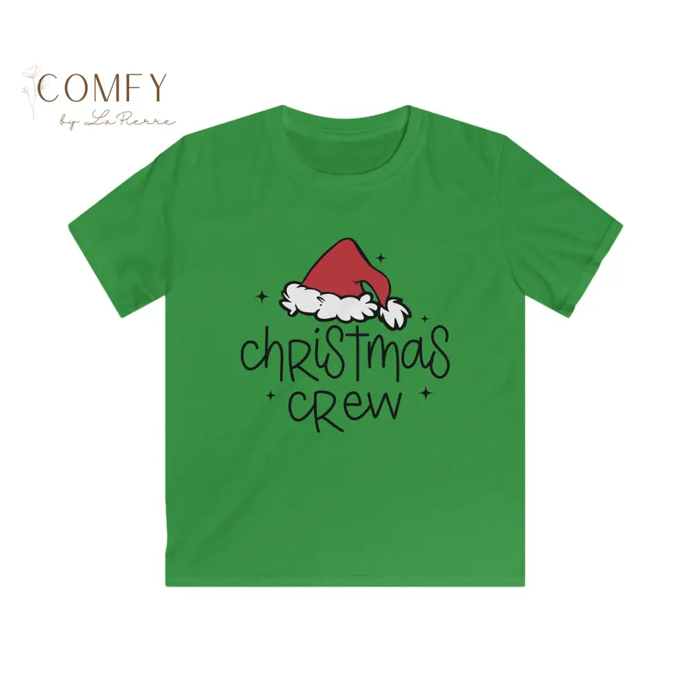 Kids Christmas Crew Shirt • Matching Family Holiday Tee for Children • Festive Kids Christmas T-Shirt • Softstyle Tee