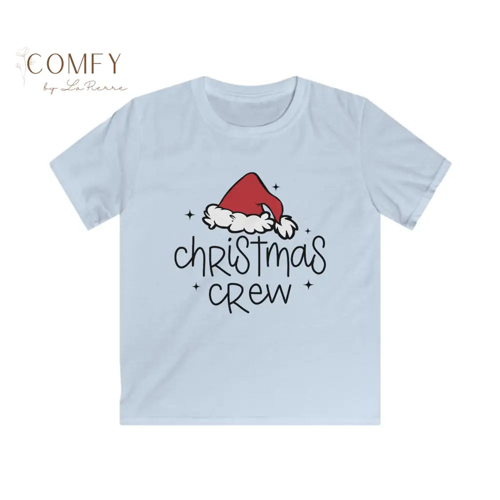 Kids Christmas Crew Shirt • Matching Family Holiday Tee for Children • Festive Kids Christmas T-Shirt • Softstyle Tee