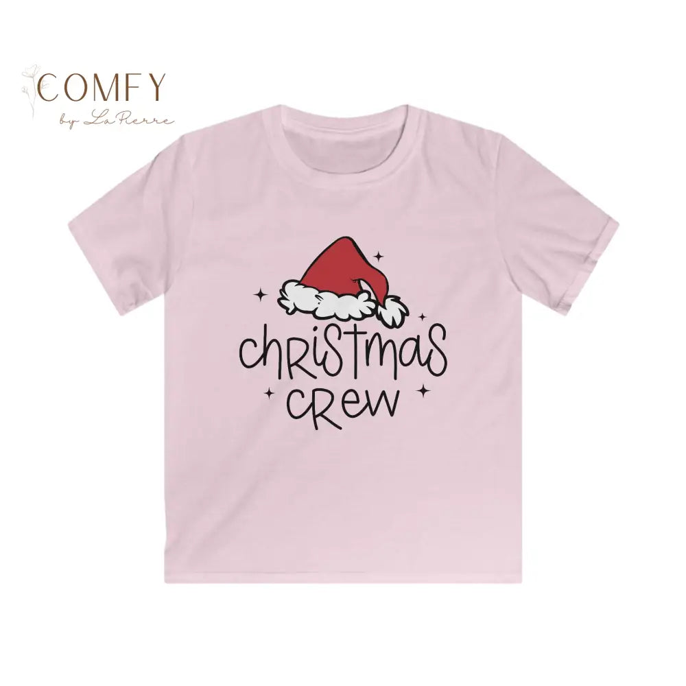 Kids Christmas Crew Shirt • Matching Family Holiday Tee for Children • Festive Kids Christmas T-Shirt • Softstyle Tee