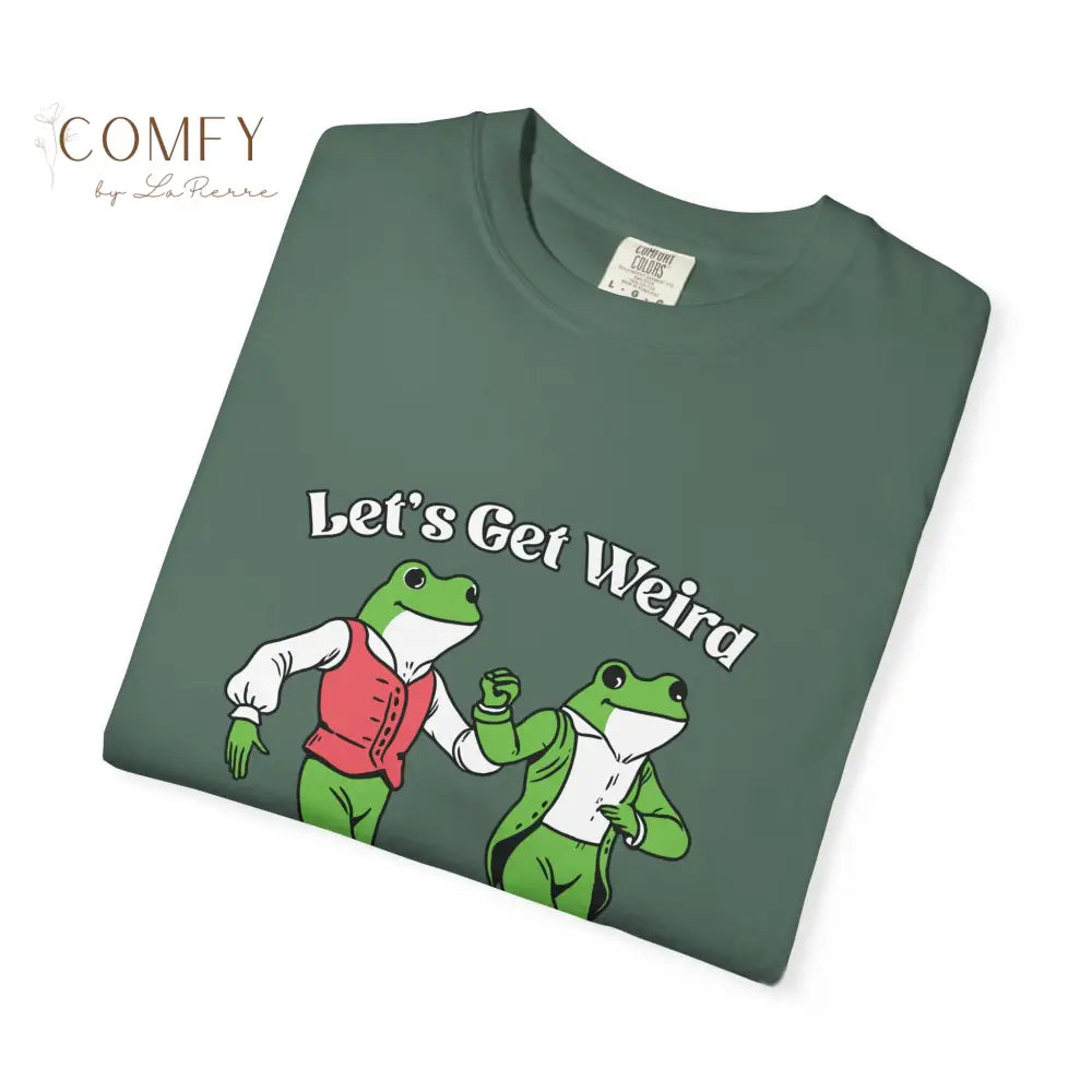 Let’s Get Weird Frog Shirt • Funny Dancing Frogs Tee • Vintage Retro Frog Graphic T-Shirt • Humor Party Shirt • Unisex