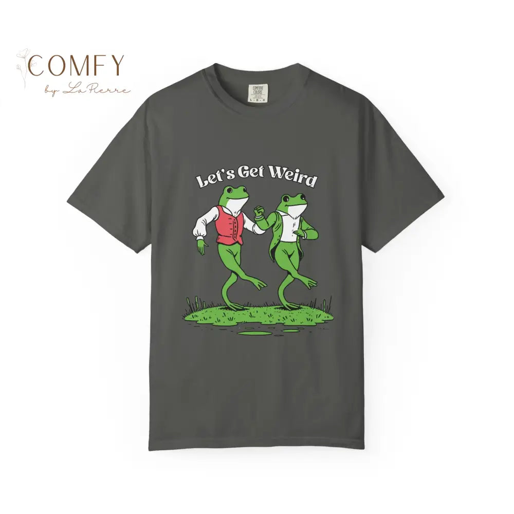 Let’s Get Weird Frog Shirt • Funny Dancing Frogs Tee • Vintage Retro Frog Graphic T-Shirt • Humor Party Shirt • Unisex