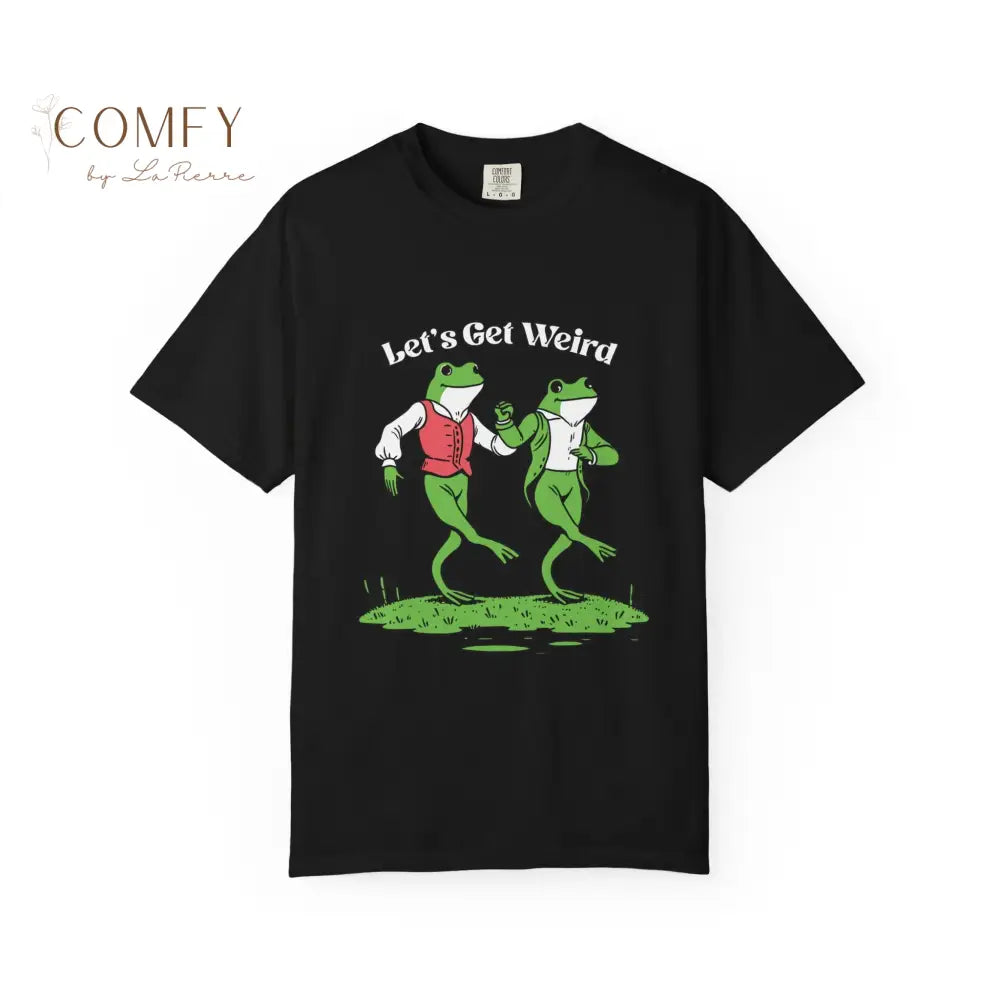 Let’s Get Weird Frog Shirt • Funny Dancing Frogs Tee • Vintage Retro Frog Graphic T-Shirt • Humor Party Shirt • Unisex