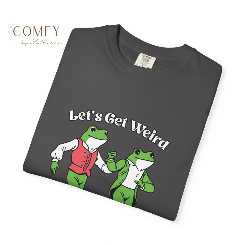 Let’s Get Weird Frog Shirt • Funny Dancing Frogs Tee • Vintage Retro Frog Graphic T-Shirt • Humor Party Shirt • Unisex