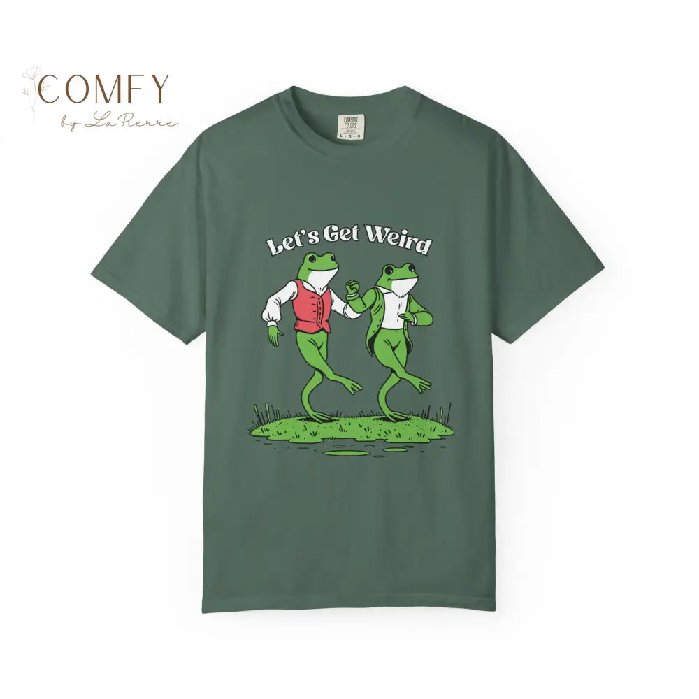 Let’s Get Weird Frog Shirt • Funny Dancing Frogs Tee • Vintage Retro Frog Graphic T-Shirt • Humor Party Shirt • Unisex