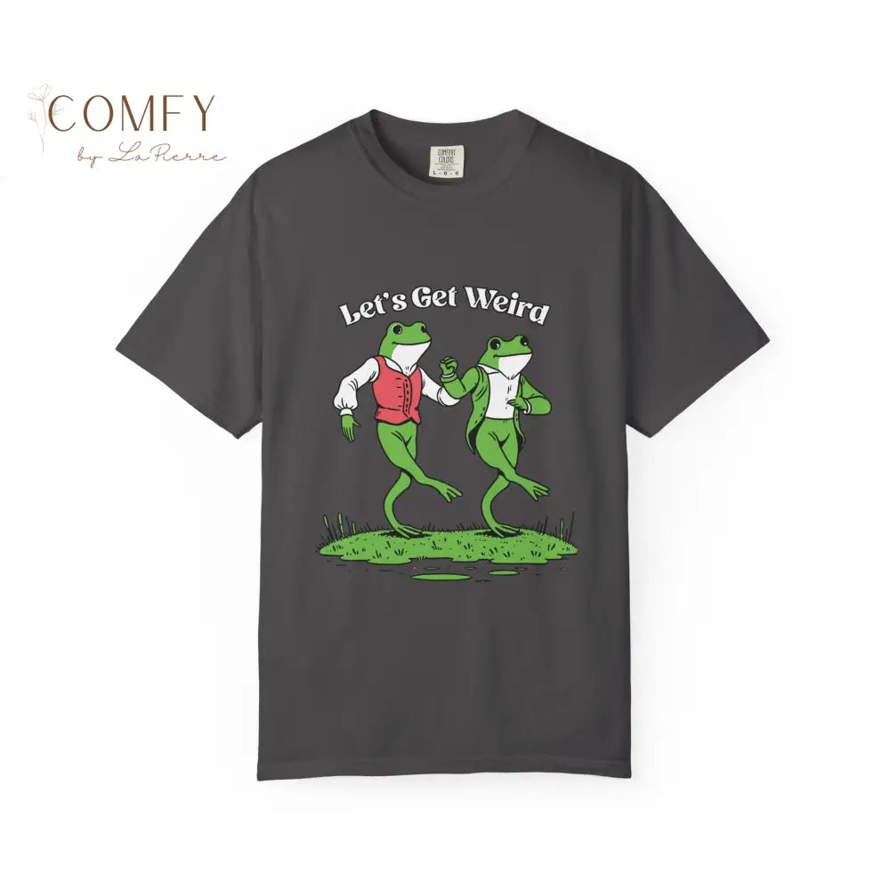 Let’s Get Weird Frog Shirt • Funny Dancing Frogs Tee • Vintage Retro Frog Graphic T-Shirt • Humor Party Shirt • Unisex