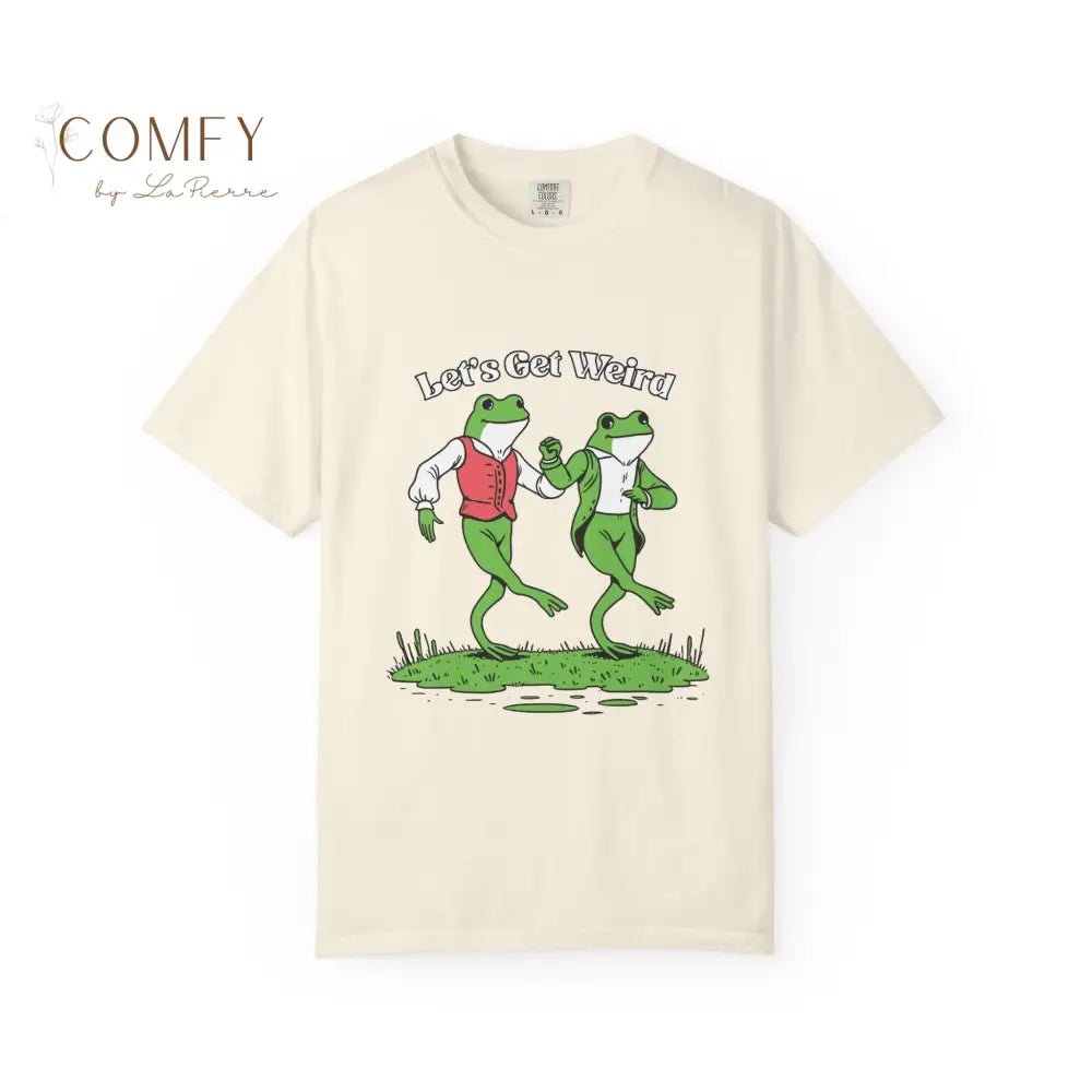 Let’s Get Weird Frog Shirt • Funny Dancing Frogs Tee • Vintage Retro Frog Graphic T-Shirt • Humor Party Shirt • Unisex