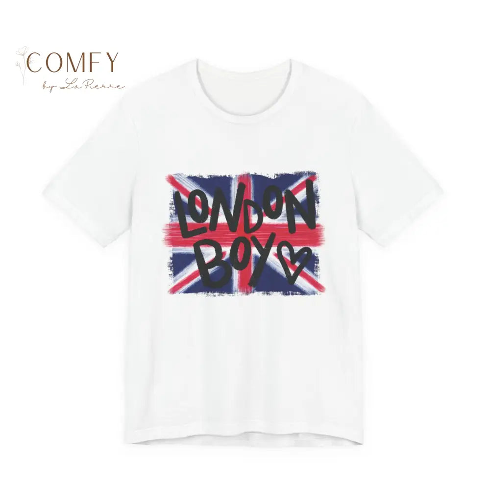 London Boyfriend Tee • British Aesthetic Graphic Shirt • Unisex Jersey Short Sleeve T-Shirt (XS–4XL) White / S T-Shirt
