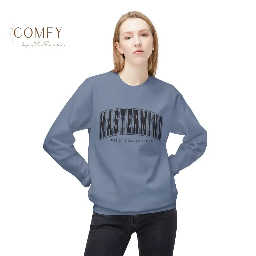 Mastermind Energy Crewneck Sweatshirt • Unisex Softstyle Crewneck Sweatshirt (S-4XL) Stone Blue / S Sweatshirt