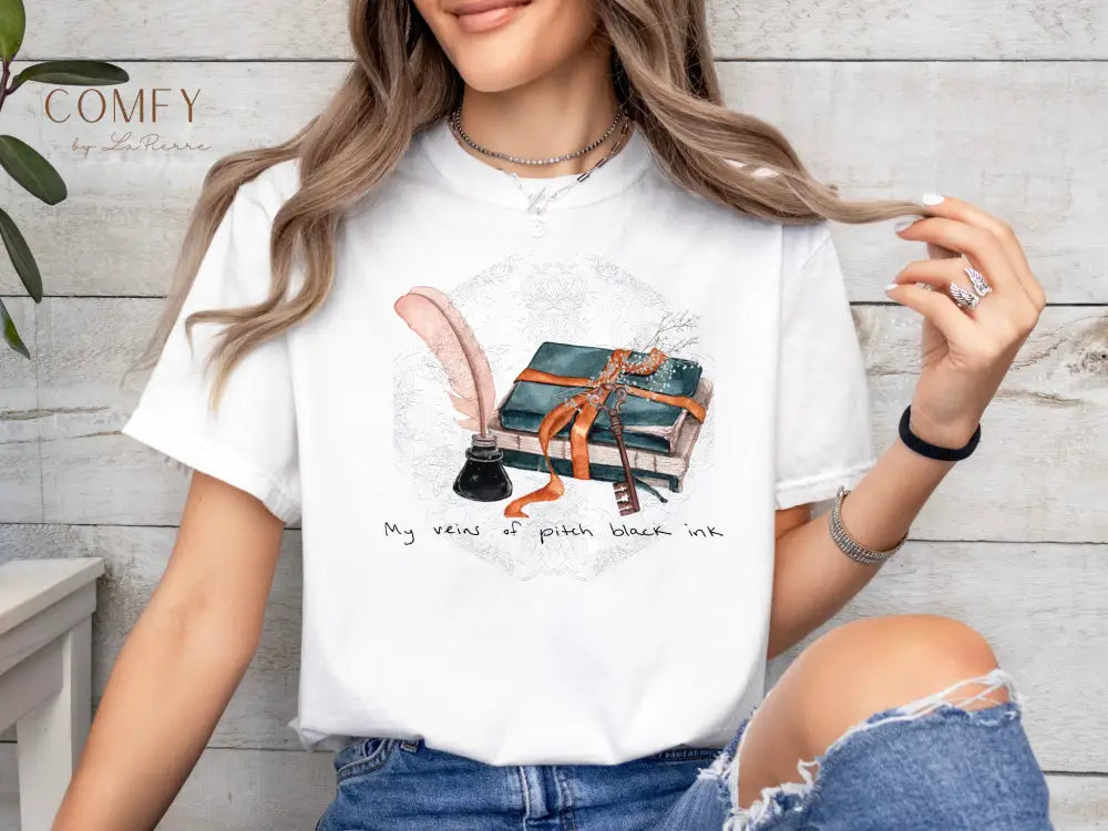 “My Veins of Pitch Black” Dark Aesthetic Tee • Moody Gothic Graphic Shirt • Unisex Jersey Short Sleeve T-Shirt (S–3XL)