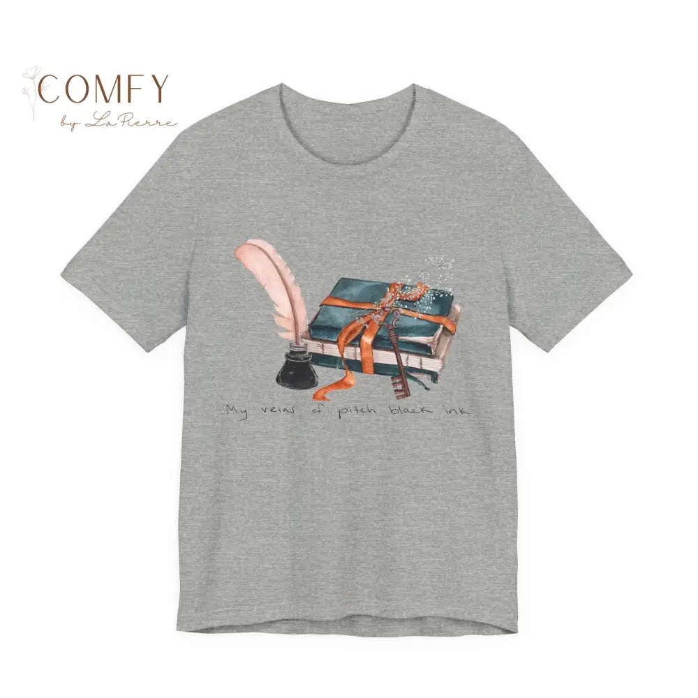 “My Veins of Pitch Black” Dark Aesthetic Tee • Moody Gothic Graphic Shirt • Unisex Jersey Short Sleeve T-Shirt (S–3XL)