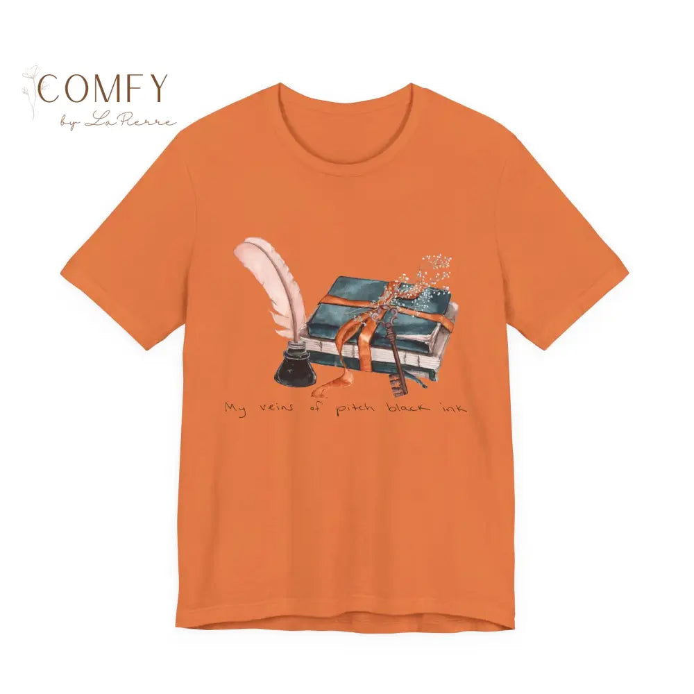 “My Veins of Pitch Black” Dark Aesthetic Tee • Moody Gothic Graphic Shirt • Unisex Jersey Short Sleeve T-Shirt (S–3XL)