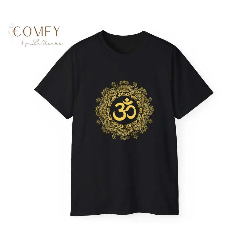 Ohm Om India shirt Unisex Ultra Cotton Tee (S-5XL) Black / S T-Shirt