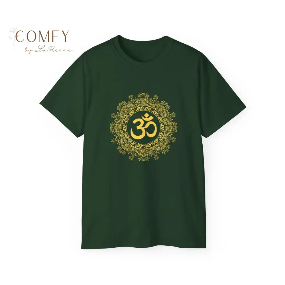 Ohm Om India shirt Unisex Ultra Cotton Tee (S-5XL) Forest Green / S T-Shirt