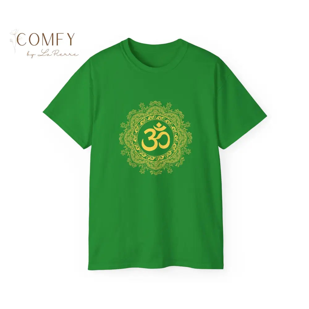 Ohm Om India shirt Unisex Ultra Cotton Tee (S-5XL) Irish Green / S T-Shirt