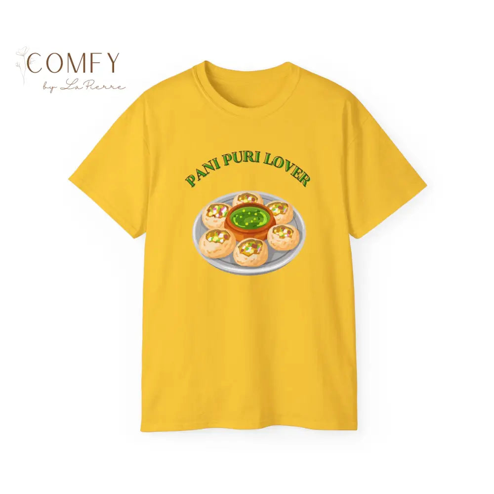 Pani Puri Lover street food India shirt Unisex Ultra Cotton Tee (S-5XL) Daisy / S T-Shirt