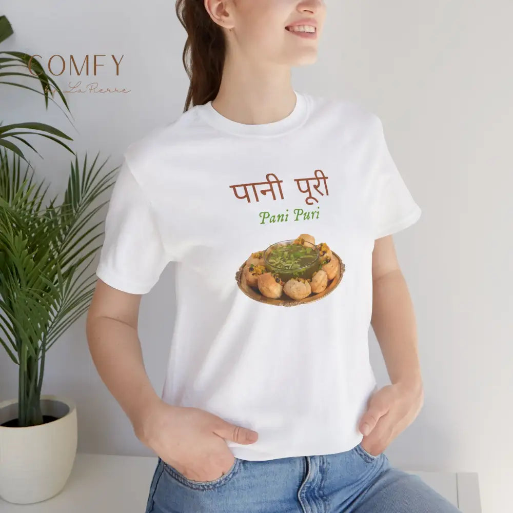 Pani Puri SOFT shirt Indian Street Food Unisex Jersey Short Sleeve Tee (XS-4XL) T-Shirt