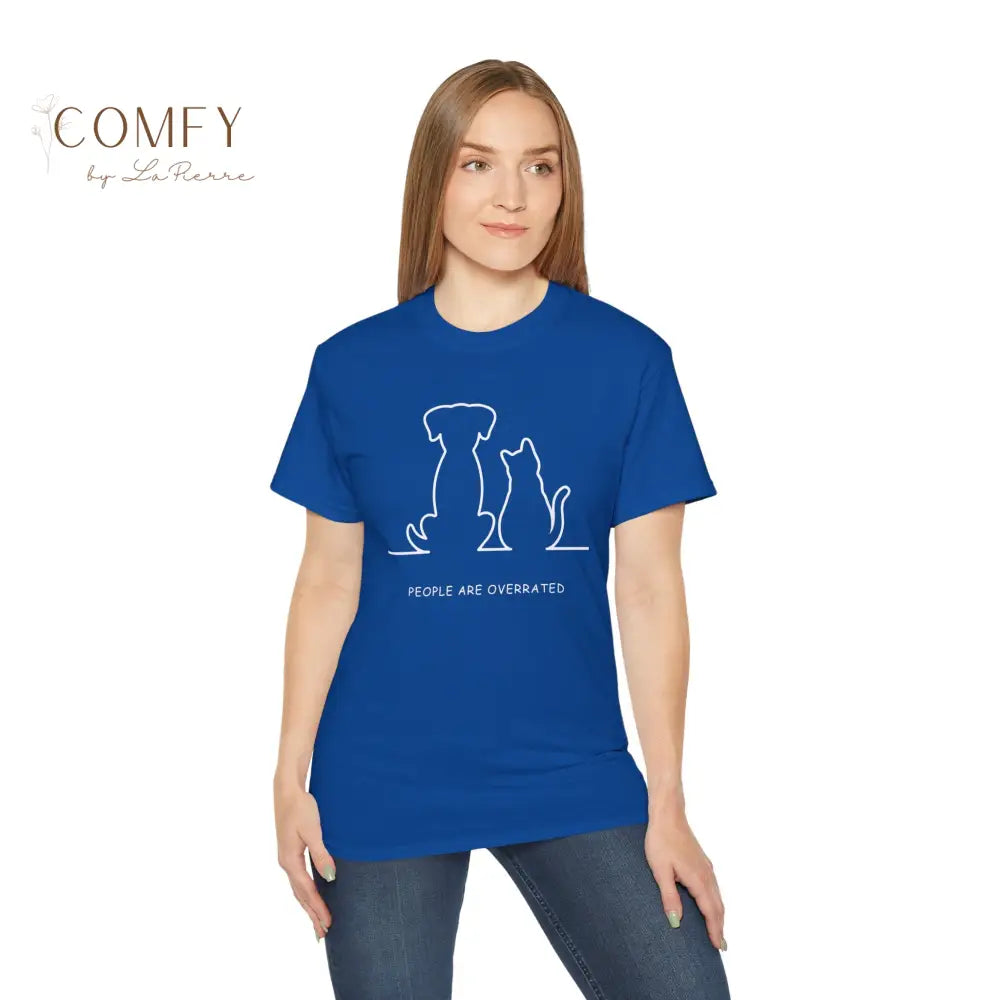 People Are Overrated Shirt • Funny Animal Lover Tee • Unisex Ultra Cotton T-Shirt (S–5XL) T-Shirt