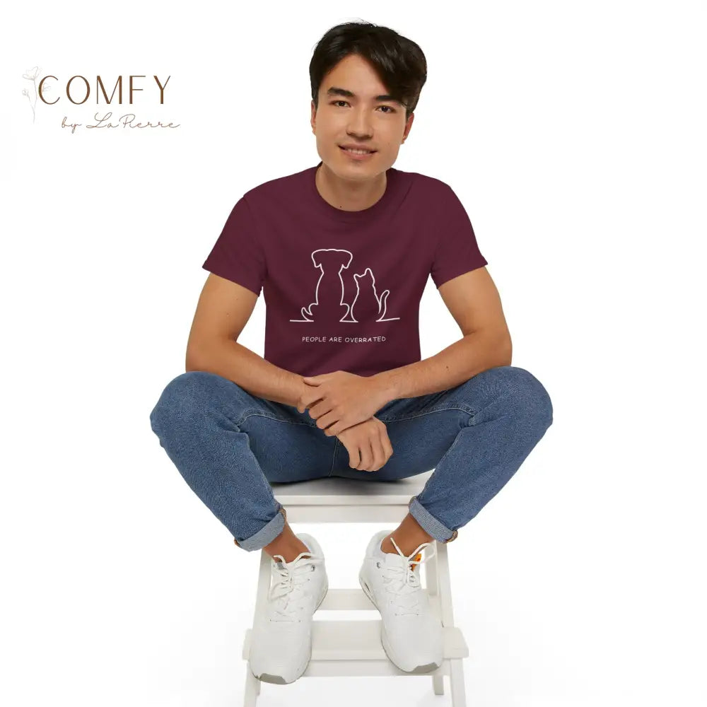 People Are Overrated Shirt • Funny Animal Lover Tee • Unisex Ultra Cotton T-Shirt (S–5XL) T-Shirt