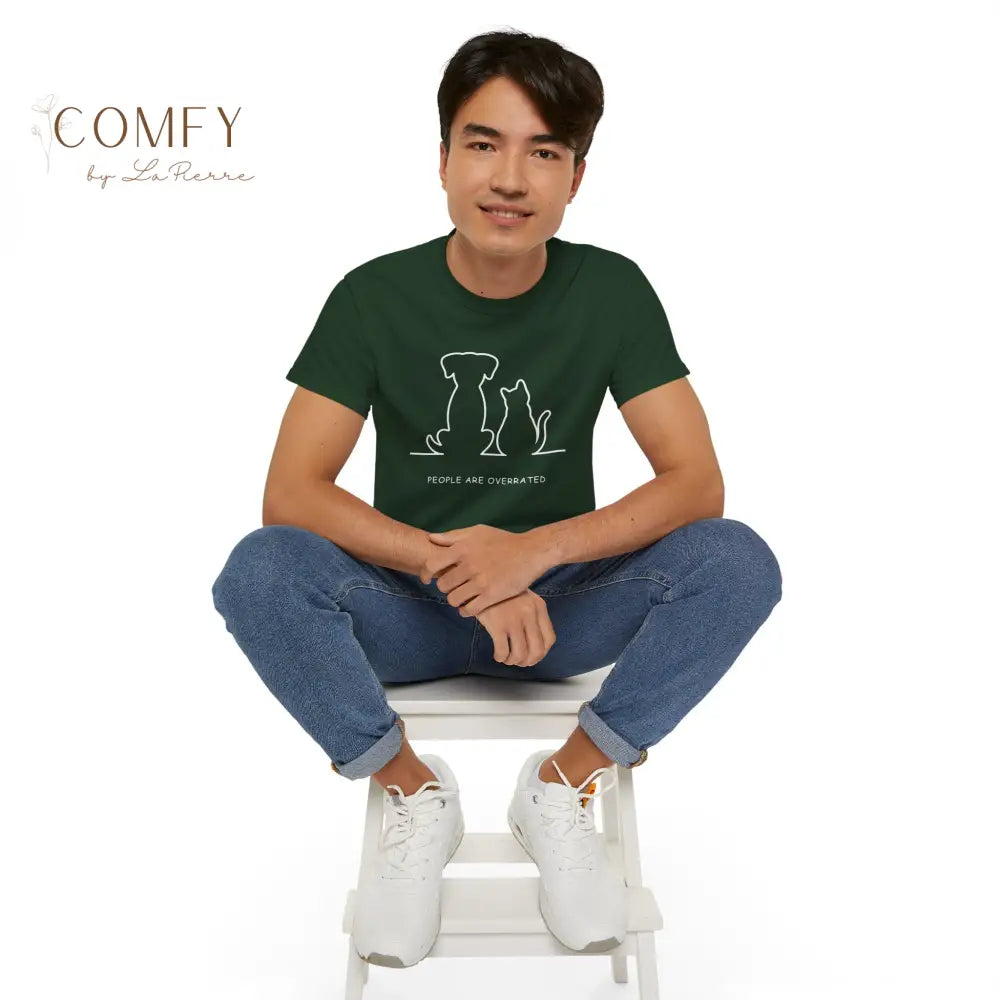 People Are Overrated Shirt • Funny Animal Lover Tee • Unisex Ultra Cotton T-Shirt (S–5XL) T-Shirt