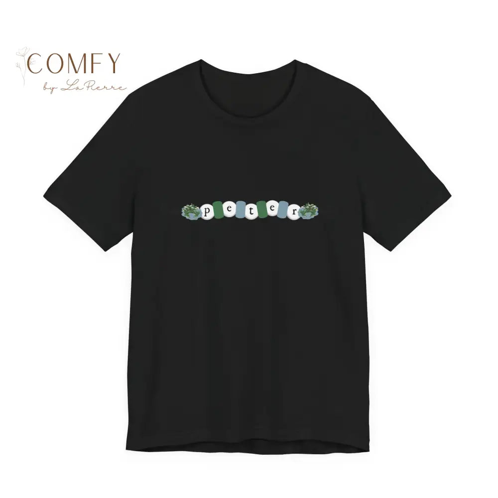 Peter friendship bracelet shirt - Unisex Jersey Short Sleeve Tee (XS-5XL) Black / XS T-Shirt
