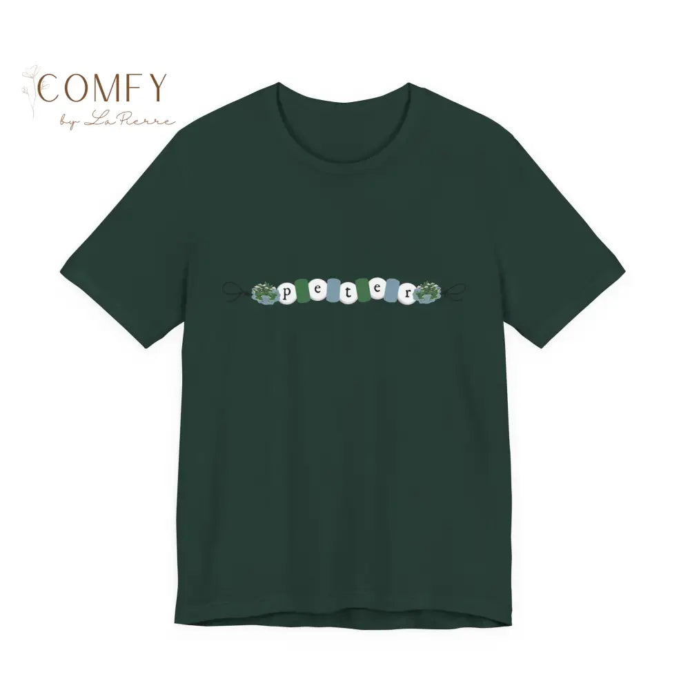 Peter friendship bracelet shirt - Unisex Jersey Short Sleeve Tee (XS-5XL) Forest / S T-Shirt
