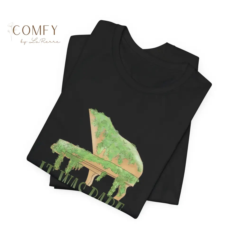 Piano Nostalgia Tee • “It Was Rare and I Was There” Inspired Quote Shirt • Unisex Jersey Short Sleeve (XS–5XL) T-Shirt