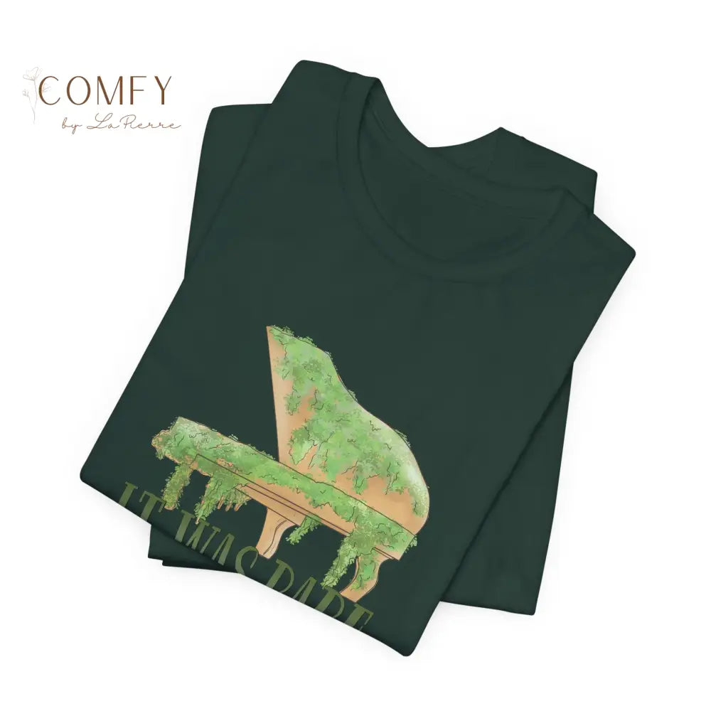 Piano Nostalgia Tee • “It Was Rare and I Was There” Inspired Quote Shirt • Unisex Jersey Short Sleeve (XS–5XL) T-Shirt