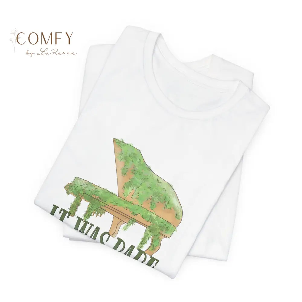 Piano Nostalgia Tee • “It Was Rare and I Was There” Inspired Quote Shirt • Unisex Jersey Short Sleeve (XS–5XL) T-Shirt