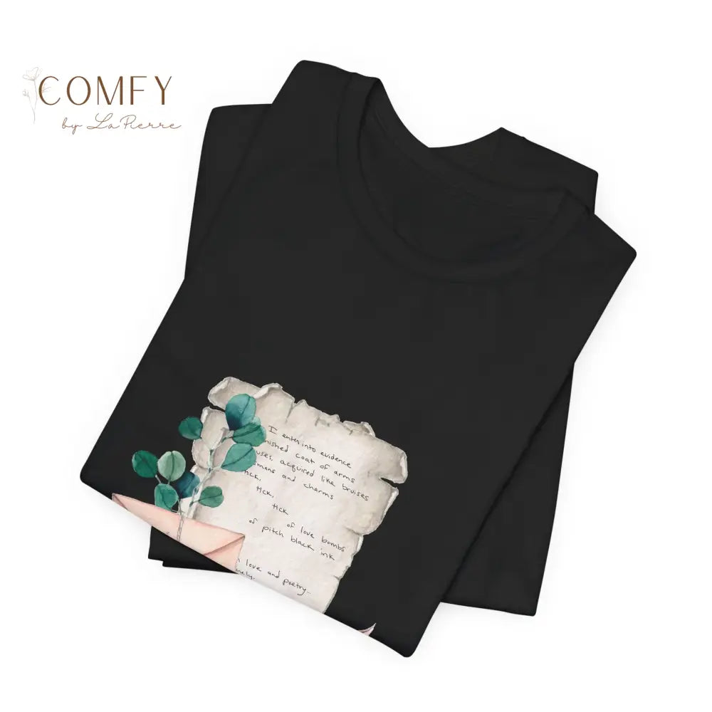 Poets Department Chairman Letter Tee • Vintage Type Letter Aesthetic Shirt • Unisex Jersey Short Sleeve T-Shirt