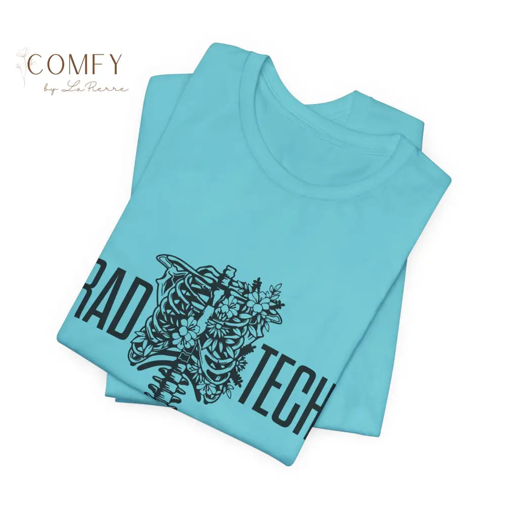 Rad Tech Skeleton Shirt • Radiology X-Ray Tech Skull Graphic Tee • Unisex Jersey Short Sleeve T-Shirt (S–3XL) T-Shirt