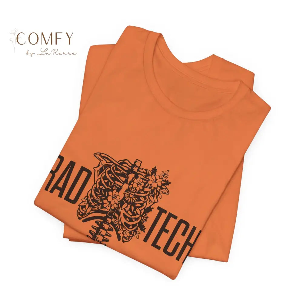 Rad Tech Skeleton Shirt • Radiology X-Ray Tech Skull Graphic Tee • Unisex Jersey Short Sleeve T-Shirt (S–3XL) T-Shirt