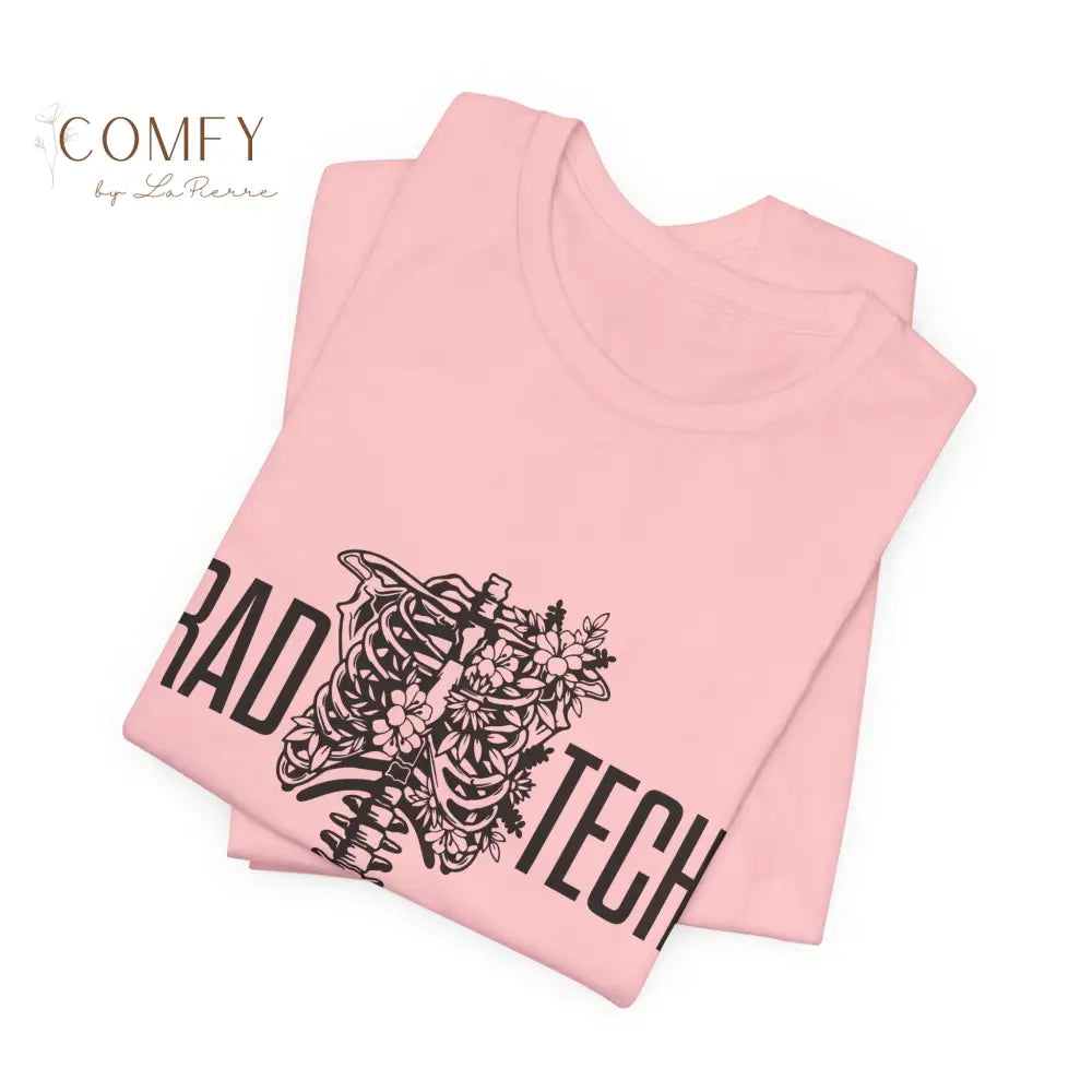 Rad Tech Skeleton Shirt • Radiology X-Ray Tech Skull Graphic Tee • Unisex Jersey Short Sleeve T-Shirt (S–3XL) T-Shirt