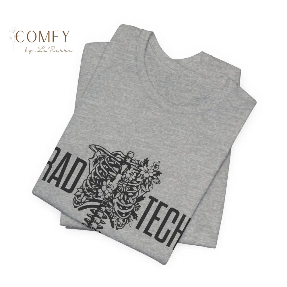 Rad Tech Skeleton Shirt • Radiology X-Ray Tech Skull Graphic Tee • Unisex Jersey Short Sleeve T-Shirt (S–3XL) T-Shirt