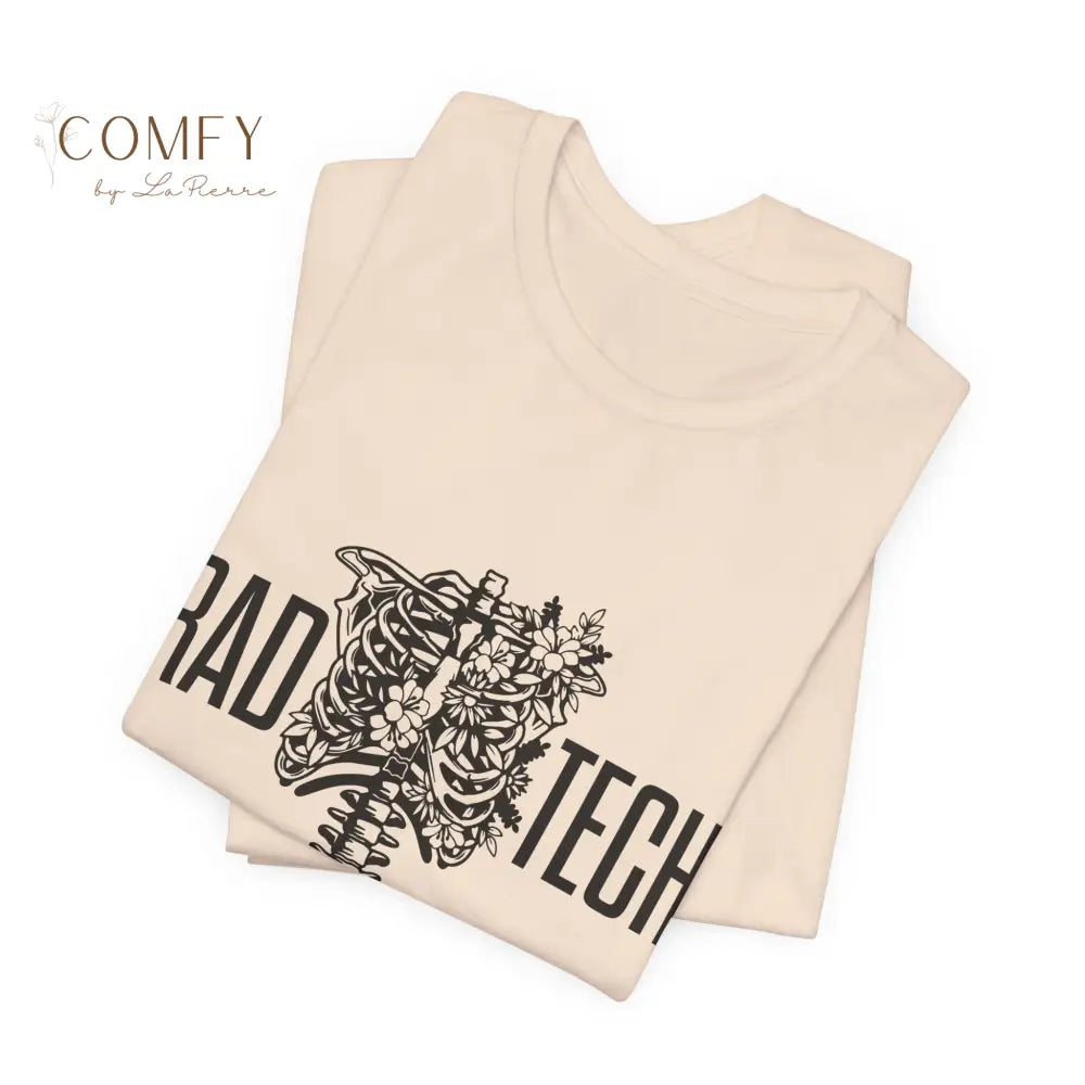 Rad Tech Skeleton Shirt • Radiology X-Ray Tech Skull Graphic Tee • Unisex Jersey Short Sleeve T-Shirt (S–3XL) T-Shirt