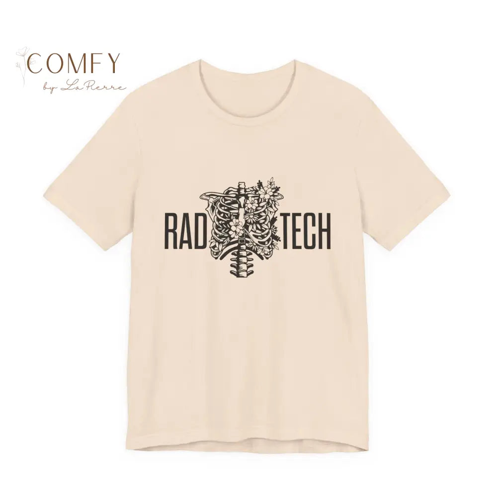 Rad Tech Skeleton Shirt • Radiology X-Ray Tech Skull Graphic Tee • Unisex Jersey Short Sleeve T-Shirt (S–3XL) Soft