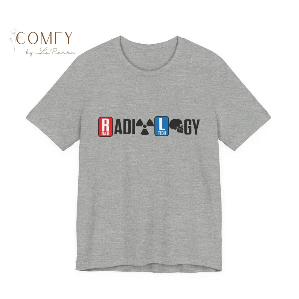 Radiology Shirt • Rad Tech Medical Imaging Tee • X-Ray Tech Unisex Jersey T-Shirt (XS–5XL) Athletic Heather / S T-Shirt
